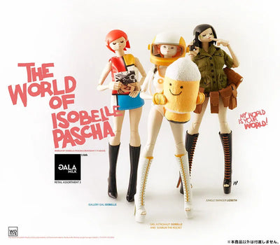 THE WORLD OF ISOBELLE PASCHA - Girl Astronaut Isobelle and Sunbum the Rocketㅤ – ThreeA – ActionFigureBrasil — ambientada