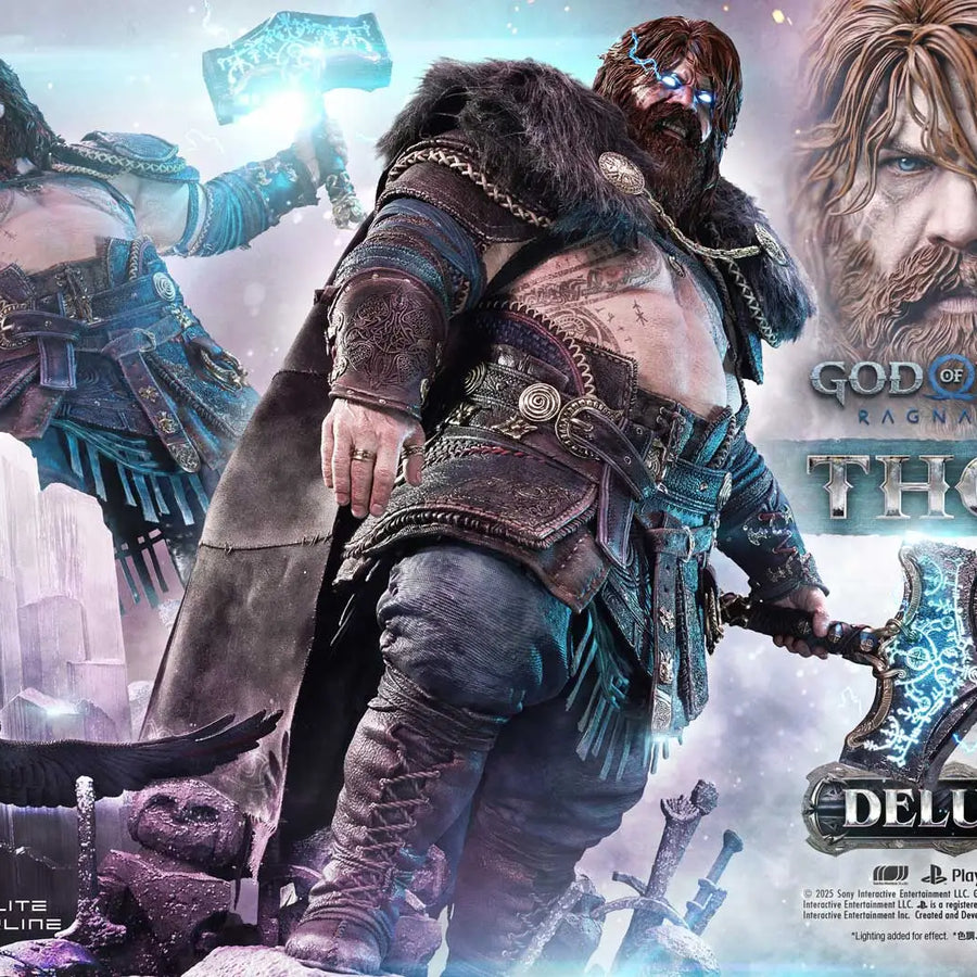 Thor (Deluxe Bonus Version) God of War: Ragnarok – Prime1Studio – ActionFigure Brasil