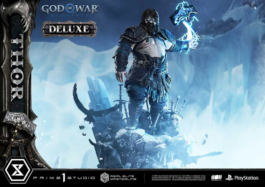 Thor (Deluxe Bonus Version) God of War: Ragnarok – Prime1Studio – ActionFigure Brasil