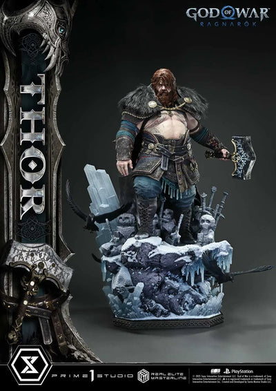 Thor (Deluxe Bonus Version) God of War: Ragnarok – Prime1Studio – ActionFigure Brasil