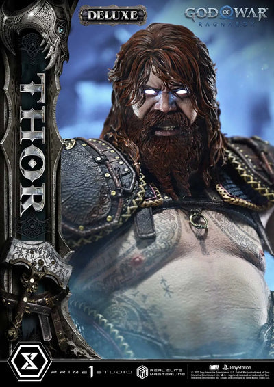 Thor (Deluxe Bonus Version) God of War: Ragnarok – Prime1Studio – ActionFigure Brasil