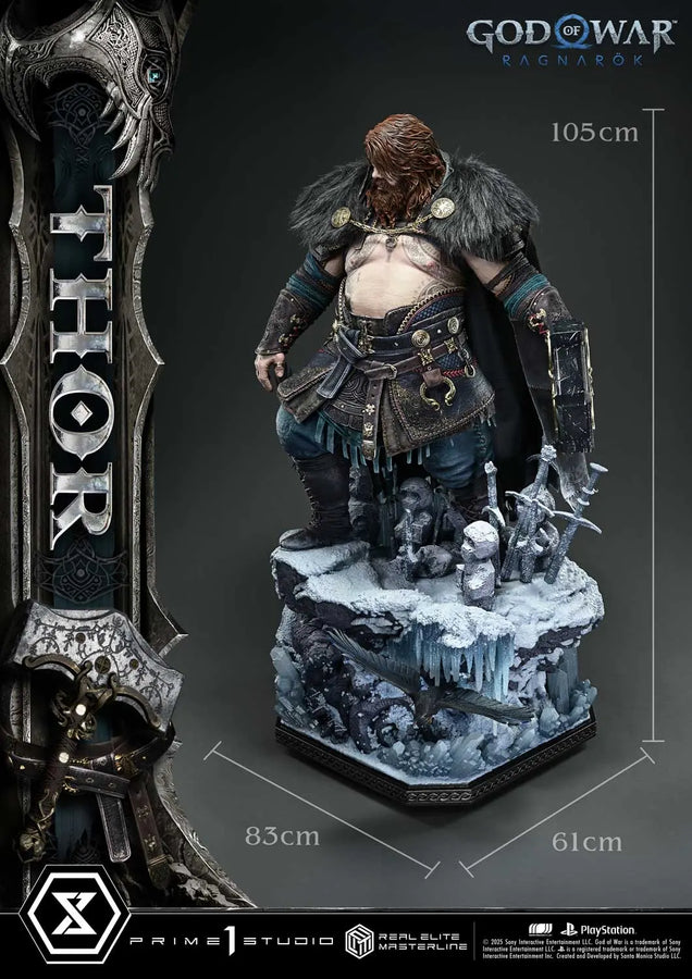 Thor (Regular Version) God of War: Ragnarok – Prime1Studio – ActionFigure Brasil