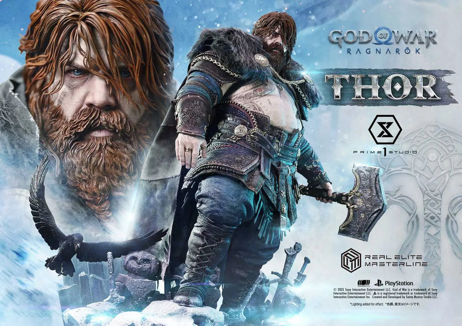 Thor (Regular Version) God of War: Ragnarok – Prime1Studio – ActionFigure Brasil