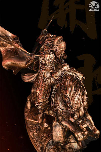 Three Kingdoms Generals Guan Yu Bronzed – Infinity Studio – ActionFigure Brasil — ângulo diferente