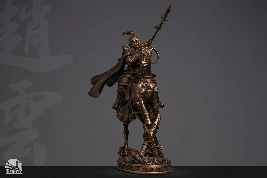 Three-Kingdoms Generals Zhao Yun Bronzed Edition – Infinity Studio – ActionFigure Brasil — ângulo diferente