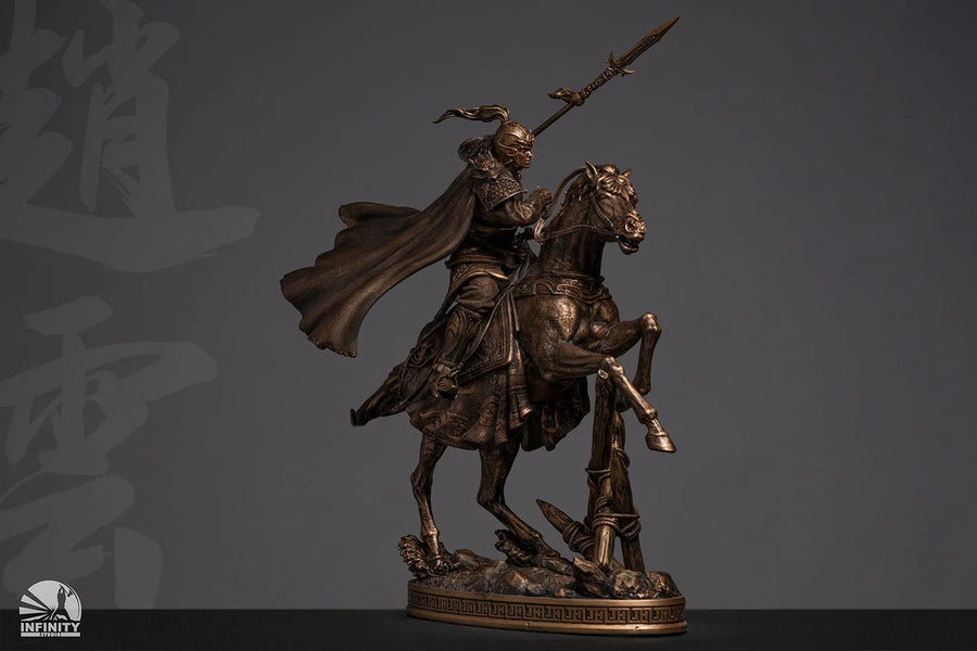 Three-Kingdoms Generals Zhao Yun Bronzed Edition – Infinity Studio – ActionFigure Brasil — ângulo diferente