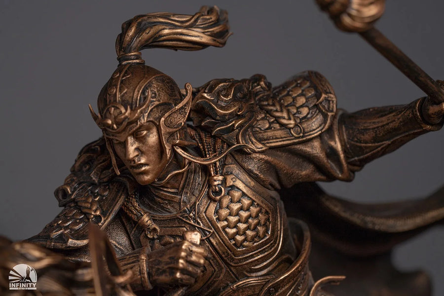 Three-Kingdoms Generals Zhao Yun Bronzed Edition – Infinity Studio – ActionFigure Brasil — ângulo diferente