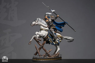Three-Kingdoms Generals Zhao Yun Colored Edition – Infinity Studio – ActionFigure Brasil — com base expositora