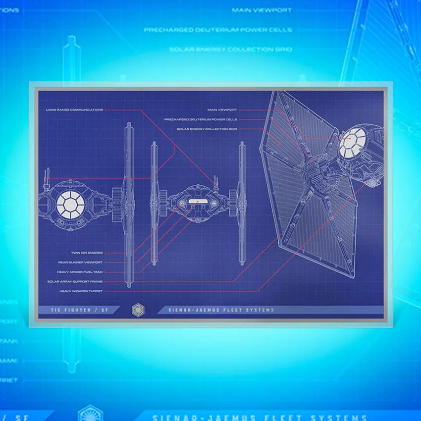 TIE Fighter / SF™ Blueprint - LIMITED EDITION: 1000 – Agoro – ActionFigure Brasil