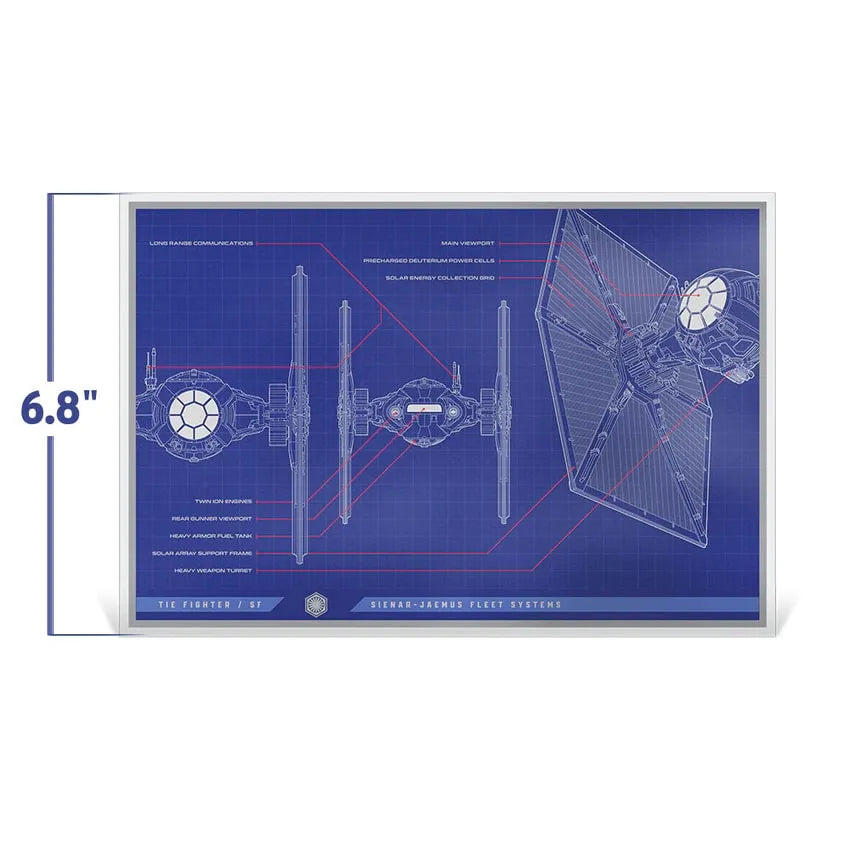 TIE Fighter / SF™ Blueprint - LIMITED EDITION: 1000 – Agoro – ActionFigure Brasil