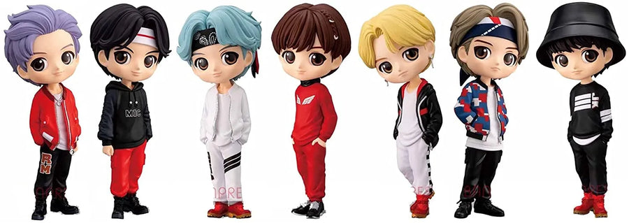 TinyTAN - BTS - Q posket - B Ver. - Set of 7 (Bandai Spirits)ㅤ – Bandai Spirits – ActionFigureBrasil