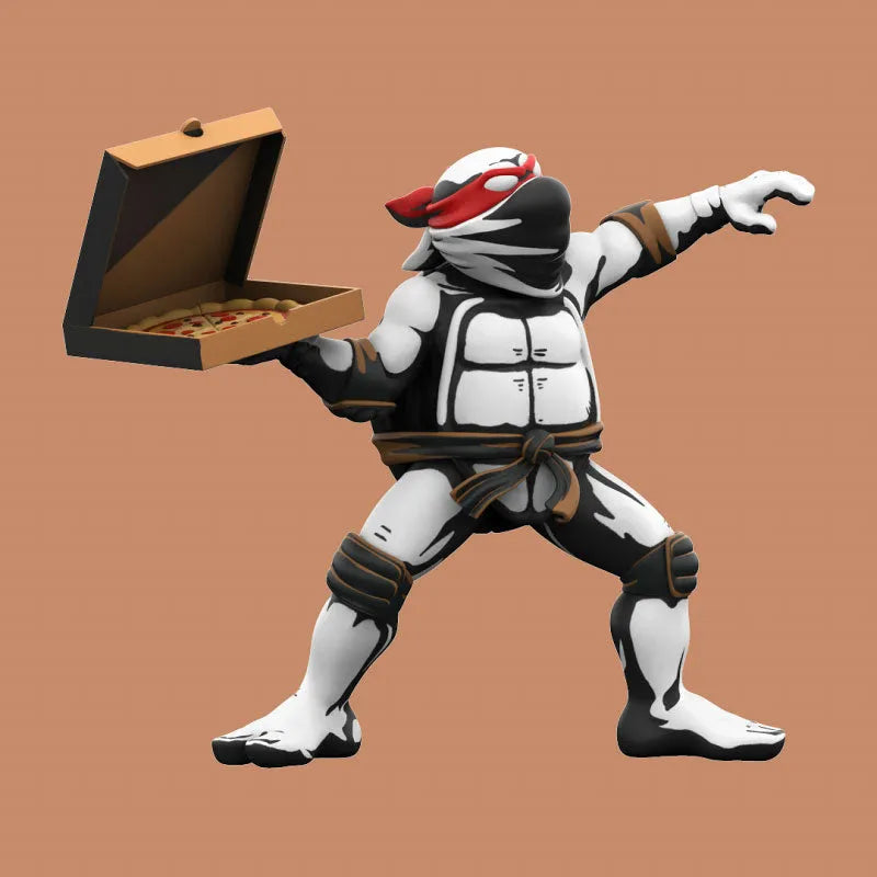 TMNT Teenage Mutant Ninja Turtles / Pizza Bomber by Ndikol Vinyl Art Statueㅤ – Mighty Jaxx – ActionFigureBrasil