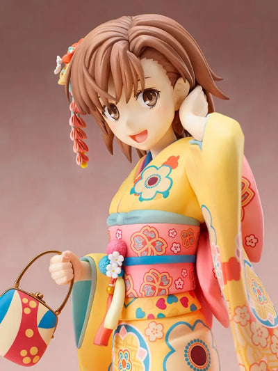 Toaru Kagaku no Railgun T -Mikoto Misaka- Furisode ver. 1/7ㅤ – FuRyu – ActionFigureBrasil — ângulo diferente
