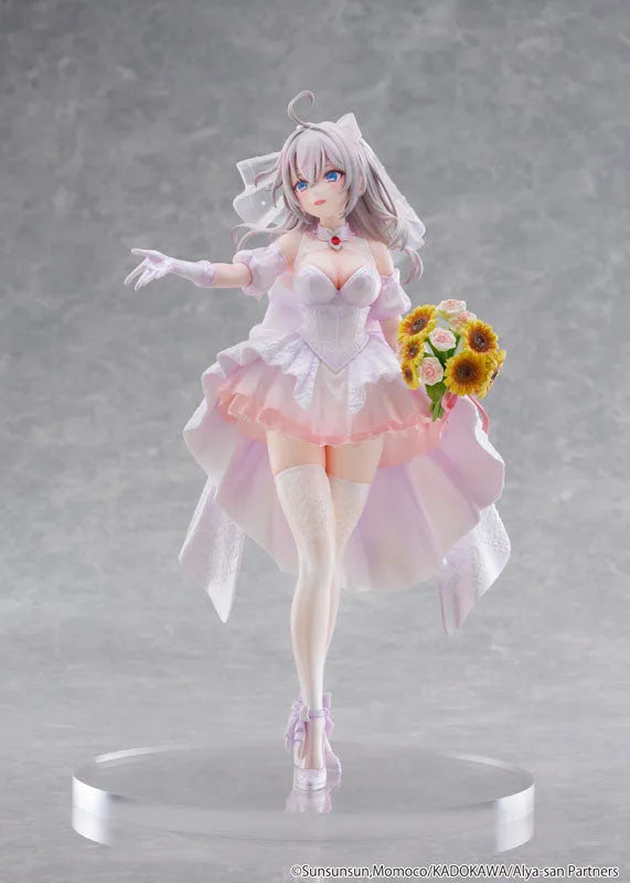 Tokidoki Bosotto Russia-go de Dereru Tonari no Alya-san - Alisa Mikhailovna Kujou - KDcolle - 1/7 - Wedding Dress ver. (Kadokawa) [Shop Exclusive]ㅤ – Kadokawa – ActionFigureBrasil