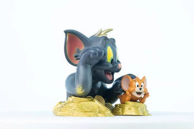 Tom and Jerry - Mini Bust: Tom and Jerry Maneki Neko (Lights Off Color)ㅤ – Soap Studio – ActionFigureBrasil — close