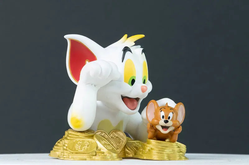 Tom and Jerry - Mini Bust: Tom and Jerry Maneki Neko (Traditional Color)ㅤ – Soap Studio – ActionFigureBrasil