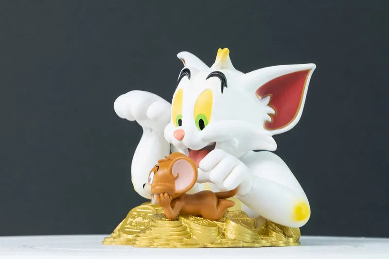 Tom and Jerry - Mini Bust: Tom and Jerry Maneki Neko (Traditional Color)ㅤ – Soap Studio – ActionFigureBrasil