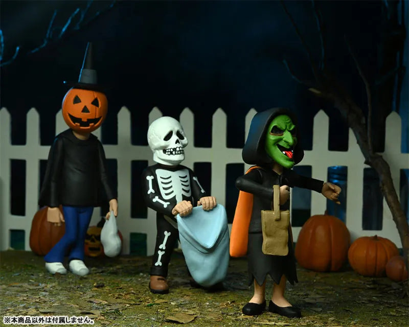 Toony Terrors / Halloween III Stylized 6 Inch Action Figure: Silver Shamrock Kids 3PKㅤ – NECA – ActionFigureBrasil