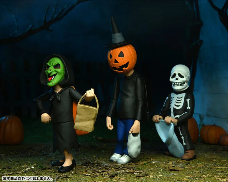 Toony Terrors / Halloween III Stylized 6 Inch Action Figure: Silver Shamrock Kids 3PKㅤ – NECA – ActionFigureBrasil