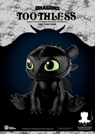 Toothless Vinyl Piggy Bank – Beast Kingdom – ActionFigure Brasil — close
