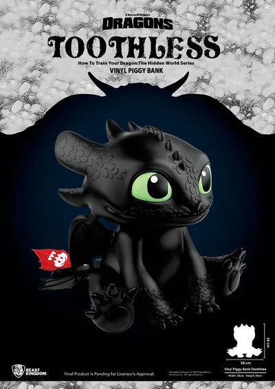 Toothless Vinyl Piggy Bank – Beast Kingdom – ActionFigure Brasil — embalagem