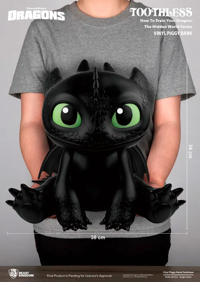 Toothless Vinyl Piggy Bank – Beast Kingdom – ActionFigure Brasil