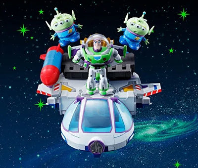 Toy Story - Alien - Buzz Lightyear - Chogokin - Chogattai Buzz the Space Ranger Robo (Bandai)ㅤ – Bandai – ActionFigureBrasil — ângulo diferente