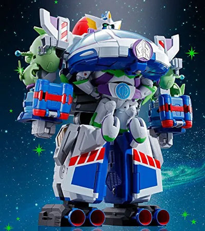 Toy Story - Alien - Buzz Lightyear - Chogokin - Chogattai Buzz the Space Ranger Robo (Bandai)ㅤ – Bandai – ActionFigureBrasil — ângulo diferente