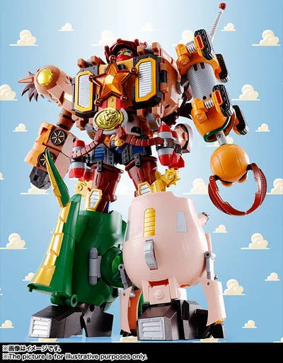 Toy Story - Woody - Bullseye - Rex - Hamm - Slinky Dog - Chogokin - Chogattai Woody Robot Sheriff Star (Bandai)ㅤ – Bandai – ActionFigureBrasil