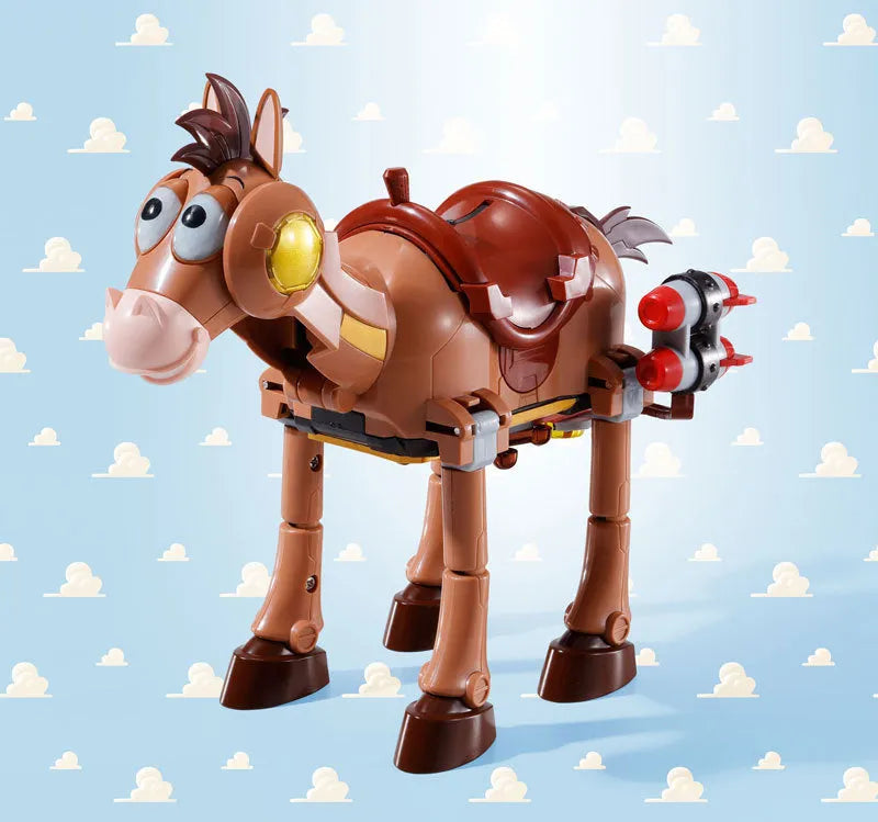 Toy Story - Woody - Bullseye - Rex - Hamm - Slinky Dog - Chogokin - Chogattai Woody Robot Sheriff Star (Bandai)ㅤ – Bandai – ActionFigureBrasil