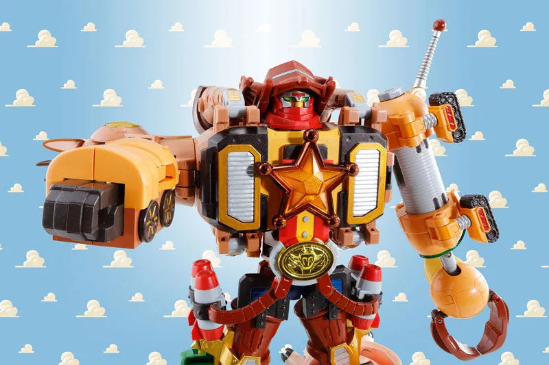 Toy Story - Woody - Bullseye - Rex - Hamm - Slinky Dog - Chogokin - Chogattai Woody Robot Sheriff Star (Bandai)ㅤ – Bandai – ActionFigureBrasil