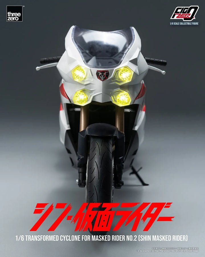 Transformed Cyclone for Masked Rider No. 2 (Shin Masked Rider) (Masked Rider Cyclone No. 2) – Threezero – ActionFigure Brasil