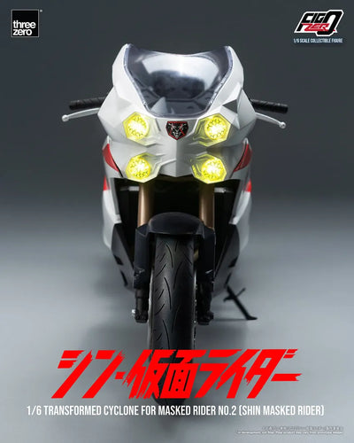 Transformed Cyclone for Masked Rider No. 2 (Shin Masked Rider) (Masked Rider Cyclone No. 2) – Threezero – ActionFigure Brasil — ângulo diferente