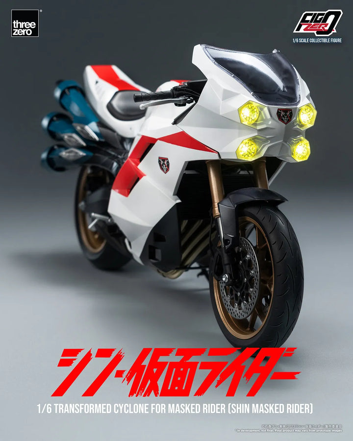 Transformed Cyclone for Masked Rider (Shin Masked Rider) (Masked Rider Cyclone) – Threezero – ActionFigure Brasil