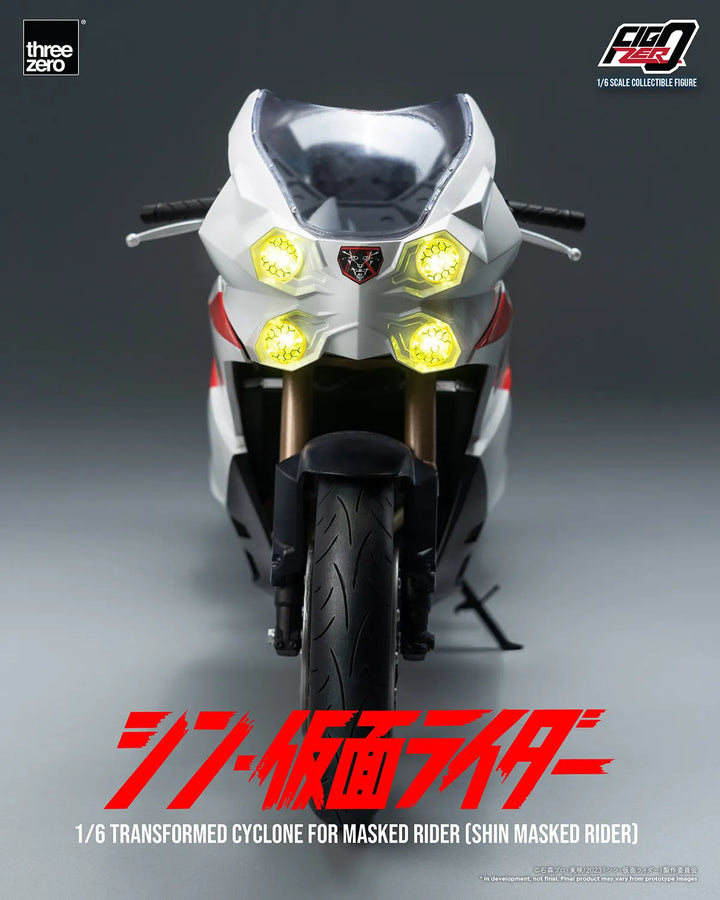 Transformed Cyclone for Masked Rider (Shin Masked Rider) (Masked Rider Cyclone) – Threezero – ActionFigure Brasil
