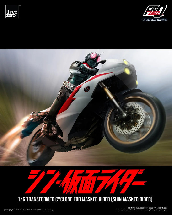 Transformed Cyclone for Masked Rider (Shin Masked Rider) (Masked Rider Cyclone) – Threezero – ActionFigure Brasil
