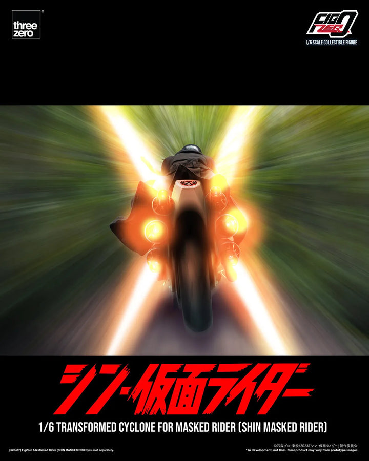 Transformed Cyclone for Masked Rider (Shin Masked Rider) (Masked Rider Cyclone) – Threezero – ActionFigure Brasil