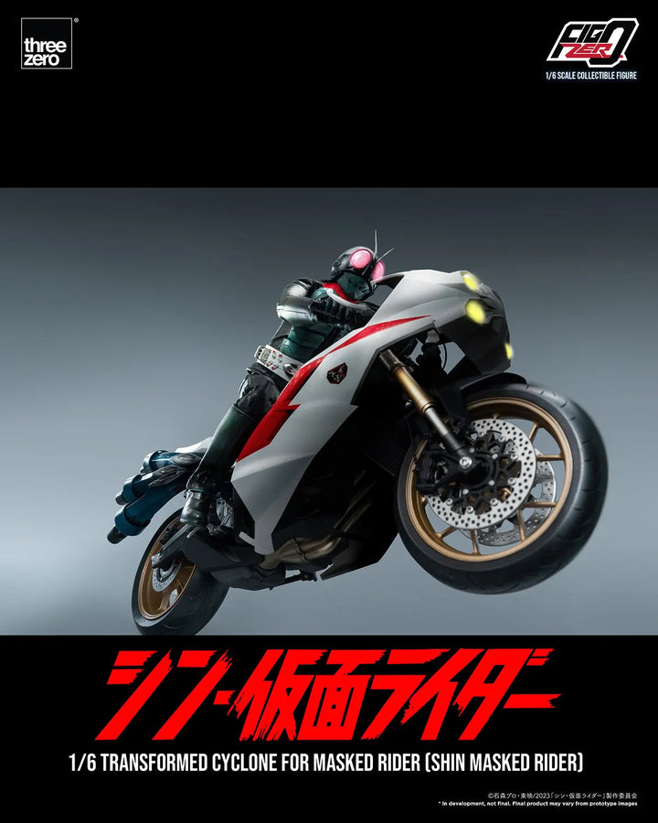 Transformed Cyclone for Masked Rider (Shin Masked Rider) (Masked Rider Cyclone) – Threezero – ActionFigure Brasil