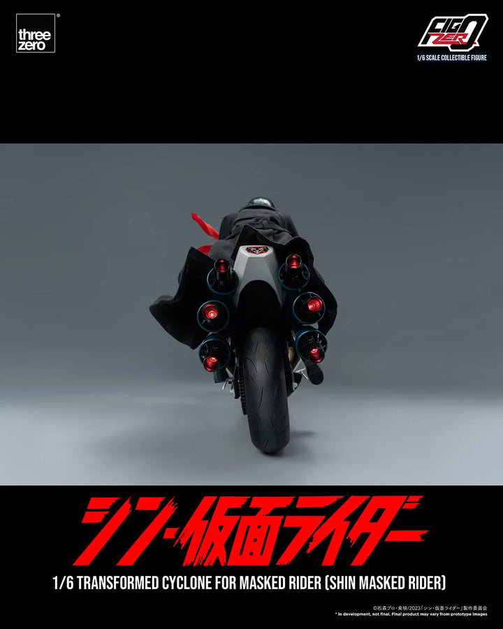 Transformed Cyclone for Masked Rider (Shin Masked Rider) (Masked Rider Cyclone) – Threezero – ActionFigure Brasil