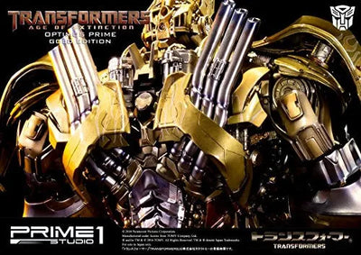 Transformers: Lost Age - Convoy - Museum Masterline Series MMTFM-07GL - Knight Edition, Gold Edition (Prime 1 Studio)ㅤ – Prime 1 Studio – ActionFigureBrasil — close