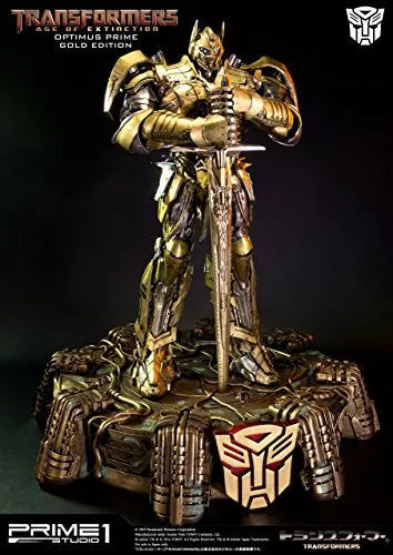 Transformers: Lost Age - Convoy - Museum Masterline Series MMTFM-07GL - Knight Edition, Gold Edition (Prime 1 Studio)ㅤ – Prime 1 Studio – ActionFigureBrasil — ângulo diferente