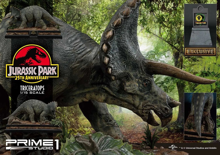 Triceratops (Exclusive Version) Jurassic Park (Film) – Prime1Studio – ActionFigure Brasil
