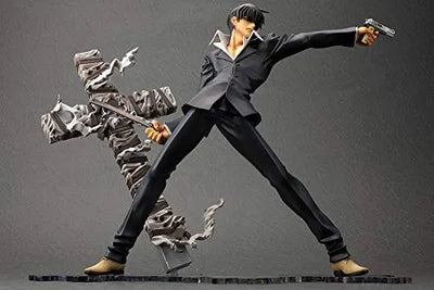 Trigun: Badlands Rumble - Nicholas D. Wolfwood - ARTFX J - 1/8 (Kotobukiya)ㅤ – Kotobukiya – ActionFigureBrasil — com base expositora