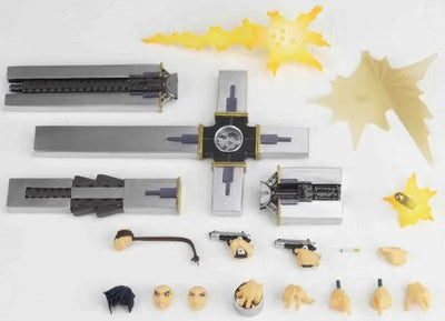 Trigun: Badlands Rumble - Nicholas D. Wolfwood - Revoltech - No. 092ㅤ – Kaiyodo – ActionFigureBrasil — ângulo diferente