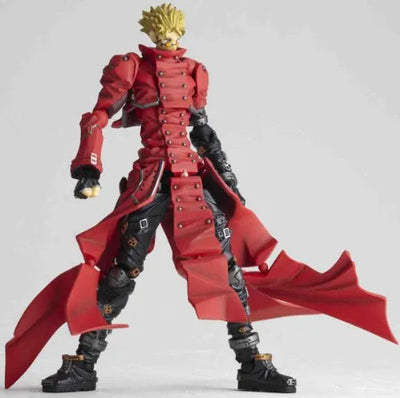 Trigun: Badlands Rumble - Vash the Stampede - Revoltech No.091ㅤ – Kaiyodo – ActionFigureBrasil — com base expositora