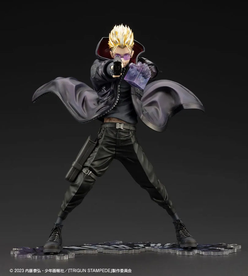 Trigun Stampede - Vash the Stampede - ARTFX J - 1/8 - -The Gunman in Black-, Trigun Stampede Ver. (Kotobukiya) [Shop Exclusive]ㅤ – Kotobukiya – ActionFigureBrasil