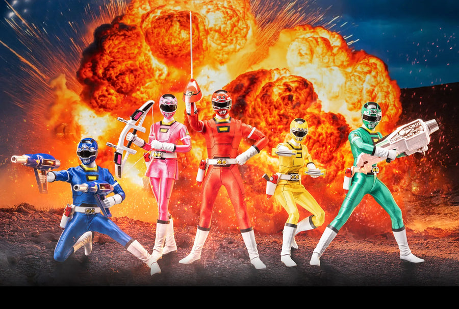 Turbo Power Rangers Pack – Threezero – ActionFigure Brasil