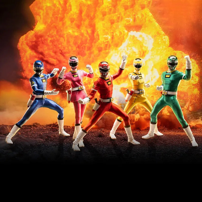 Turbo Power Rangers Pack – Threezero – ActionFigure Brasil