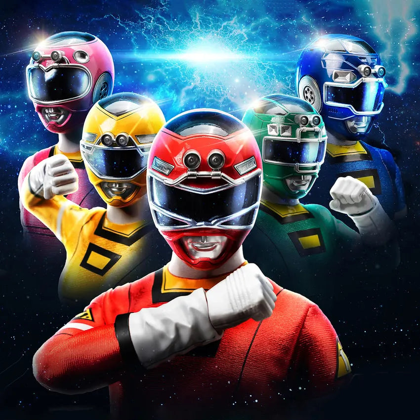 Turbo Power Rangers Pack – Threezero – ActionFigure Brasil
