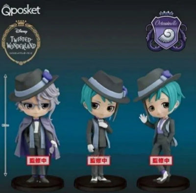 Twisted Wonderland - Azul Ashengrotto - Floyd Leech - Jade Leech - Disney Twisted Wonderland Q Posket Petit vol. 4 - Set of 3 Figures (Bandai Spirits)ㅤ – Bandai Spirits – ActionFigureBrasil